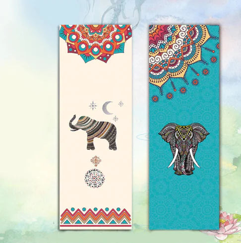 Elephant Print Yoga Mat